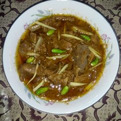 A picture of Ginger mutton.