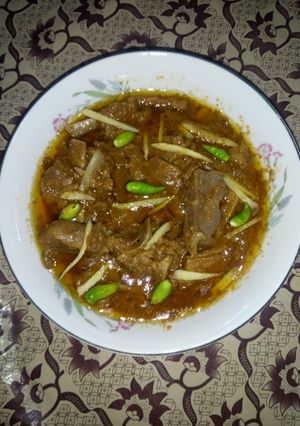 A picture of Ginger mutton.