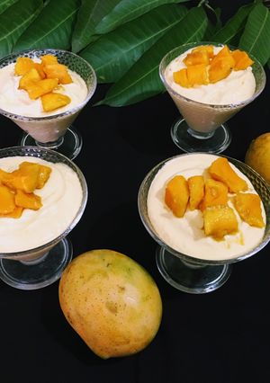 A picture of Creamy Mango Mousse.