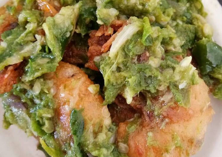 Cara Gampang Menyiapkan Udang geprek cabe ijo, Sempurna