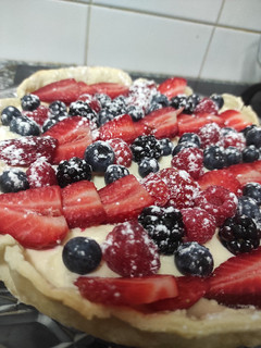 Foto de Tarte de Mascarpone com Frutos Vermelhos