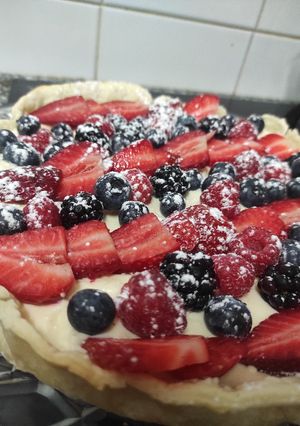 Foto de Tarte de Mascarpone com Frutos Vermelhos