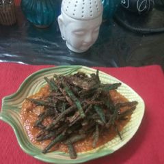 A picture of Kurkuri bhindi.
