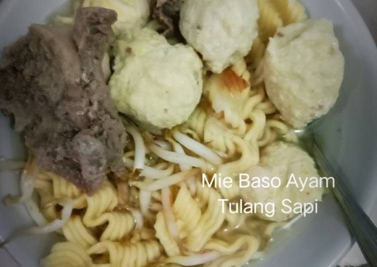 Resep Mie Baso Ayam Tulang Sapi yang Enak Banget