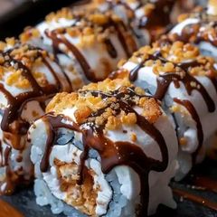 A picture of 🍫🍥 S'mores Sushi 🍥🍫.