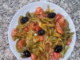Salade des poivrons verts