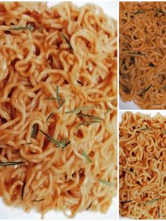 صورة لوصفة اندومي سبايسي بالزبده 🍜🖤