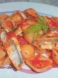 Conchiglie con Alici Freschi e Pomodorini Freschi