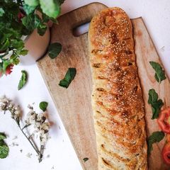 A picture of Chicken bread.