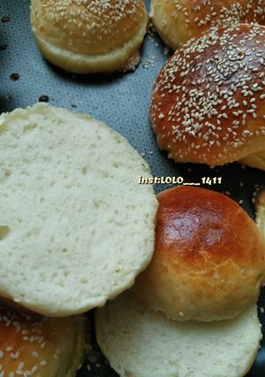 صورة لوصفة برجر عجينه حق كل شي 🤤♥️