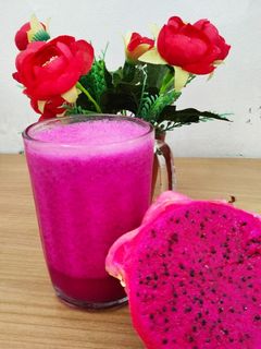 Foto resep Jus buah naga apel yakult