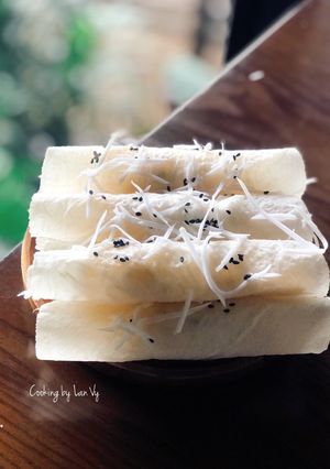 Hình của món Bò bía ngọt.