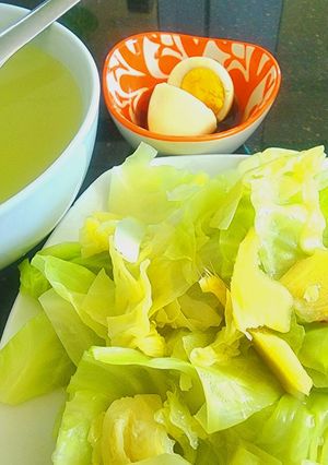 Hình của món Bắp cải luộc.