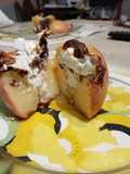 Manzanas merengadas con queso CasanCrem