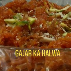 A picture of Gajar ka halwa without condensed milk.