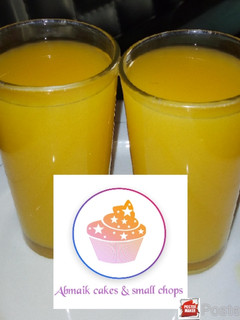 A picture of Ginger and Orange lemonade.