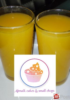 A picture of Ginger and Orange lemonade.