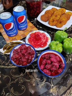 عکسی از دستور ترشی شاه توت و شاه توت پرورده