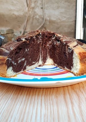 Una foto de Bizcochuelo marmolado