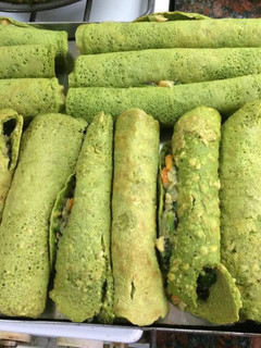 Una foto de Canelones verdes... (Sin Harina de trigo, ni lácteos)