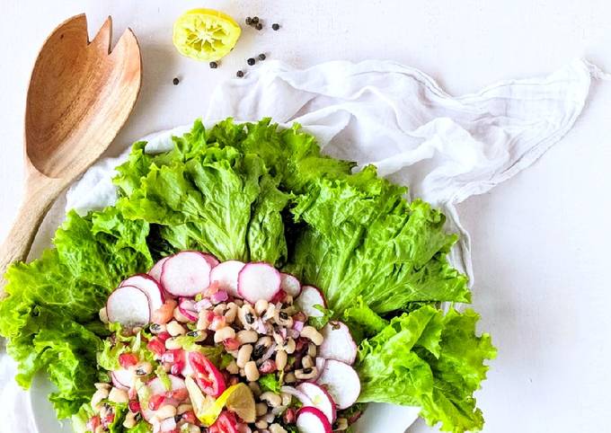 Simple Way to Prepare Homemade Lobia / black-eyed peas salad