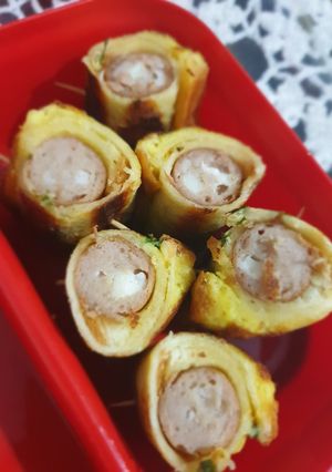 Foto resep Roti gulung sosis untuk bekal anak