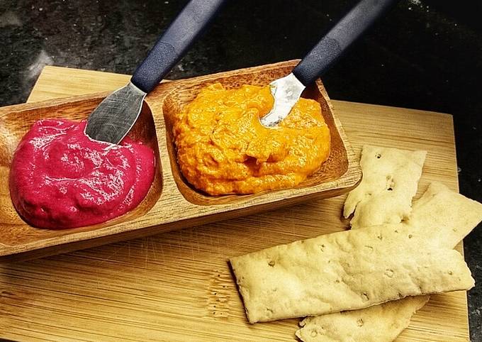 Dips o mayonesas de Remolacha y zanahoria