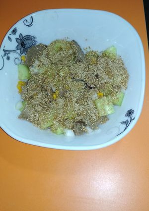 Una foto de Ensalada de ternera y pepino