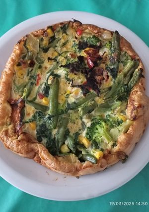 Una foto de Soufflé de verduras