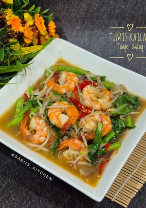 Foto resep Tumis Kailan Tauge Udang