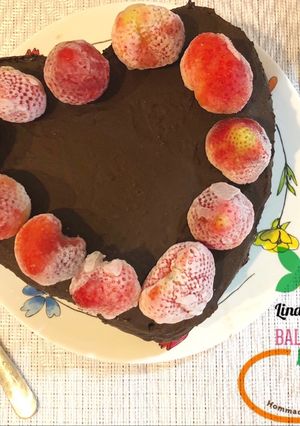 Hình của món Chocolate heart cake.