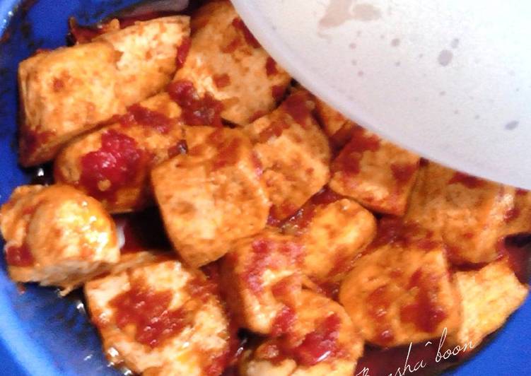 Langkah Mudah untuk Membuat Tofu Chili Tomato Sauce Anti Gagal