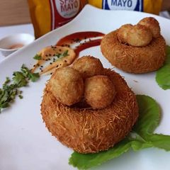 A picture of Chicken Potato Nest Cutlets | Nest Cutlets | Mini Potato Bites.