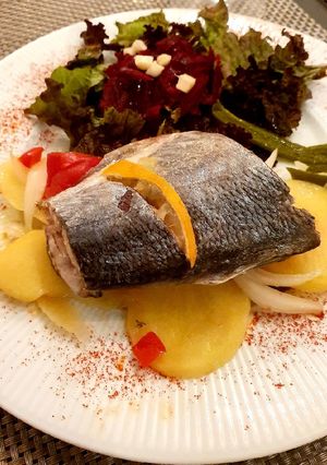A picture of Baked Anchovy en Papillote with Potatoes.