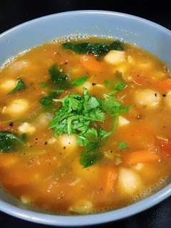 A picture of Moroccan Tomato Chickpea Soup.