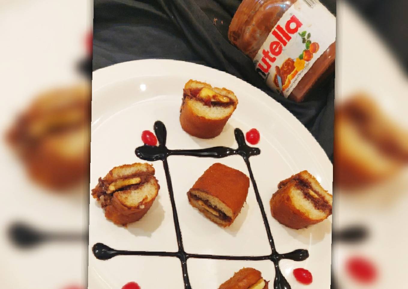 Banana Nutella bites
