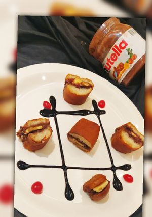 A picture of Banana Nutella bites.