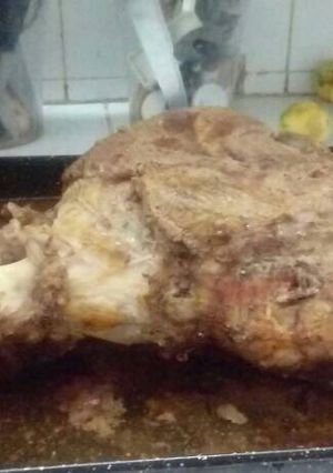 Una foto de Pernil de cerdo al whisky