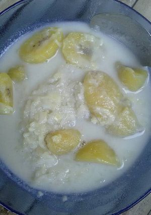 Foto resep Ketan siram kolak pisang duren