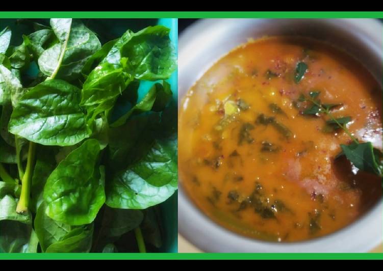 Malabar/vine spinach gravy
