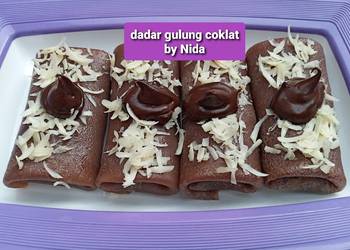 Resep Terbaru Dadar Gulung Coklat Gurih Mantul