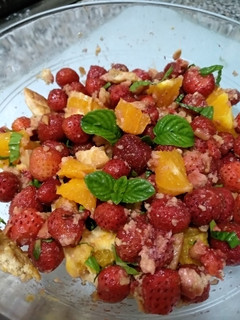 Una foto de Fresas a la menta