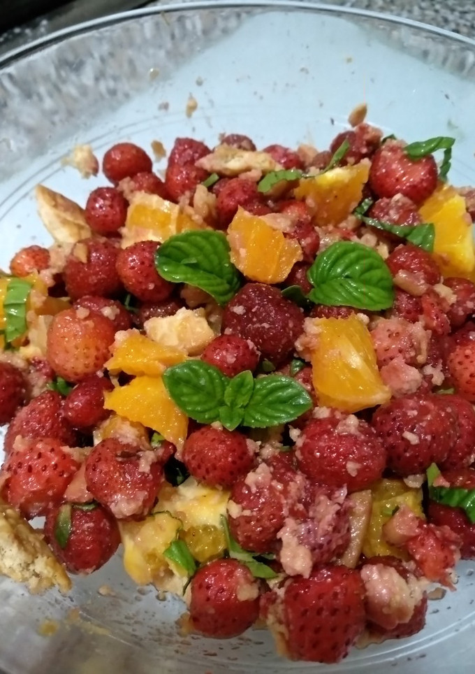 Una foto de Fresas a la menta