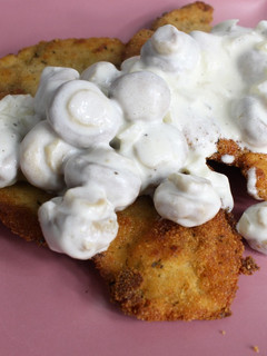Una foto de Pollo a la carbonara