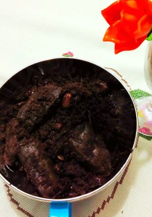 Foto resep Rendang hati/kacang merah (rendang kering)