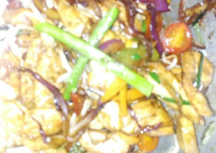 Recipe of Super Quick Homemade Stir fried chicken