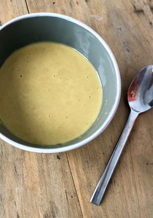Une photo de Velouté de lentilles corail carottes