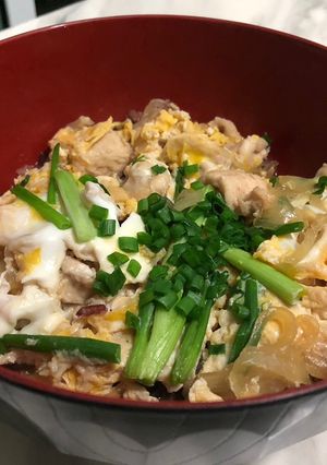 รูปของ ข้าวหน้าไก่สไตล์ญี่ปุ่น 🇯🇵🏯(Oyakodon)
