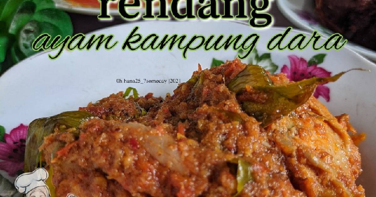 Resipi Rendang Ayam Kampung Dara Oleh Hana Hana Cookpad