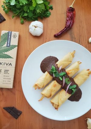 A picture of Kiva's Mole Sauce.